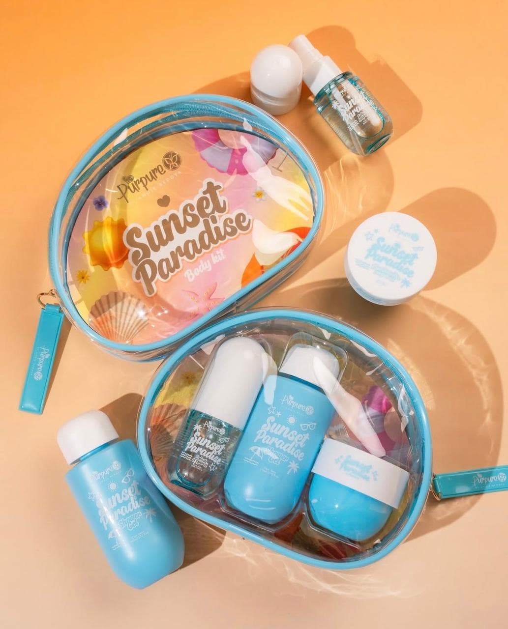 Kit Cartuchera Sunset Paradise Purpure