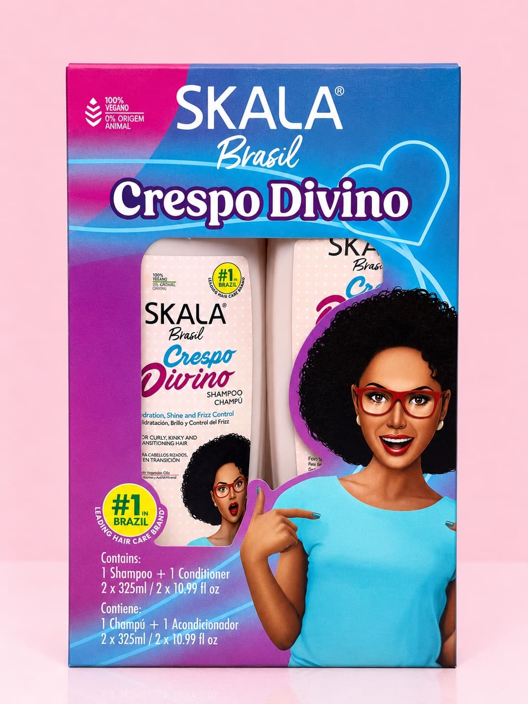 KIT SHAMPOO + ACONDICIONADOR CRESPO DIVINO SKALA