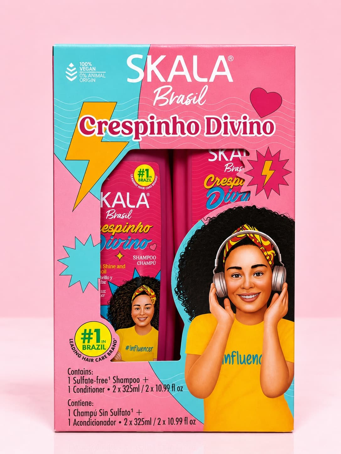 KIT SHAMPOO + ACONDICIONADOR CRESPINHO DIVINO KIDS SKALA