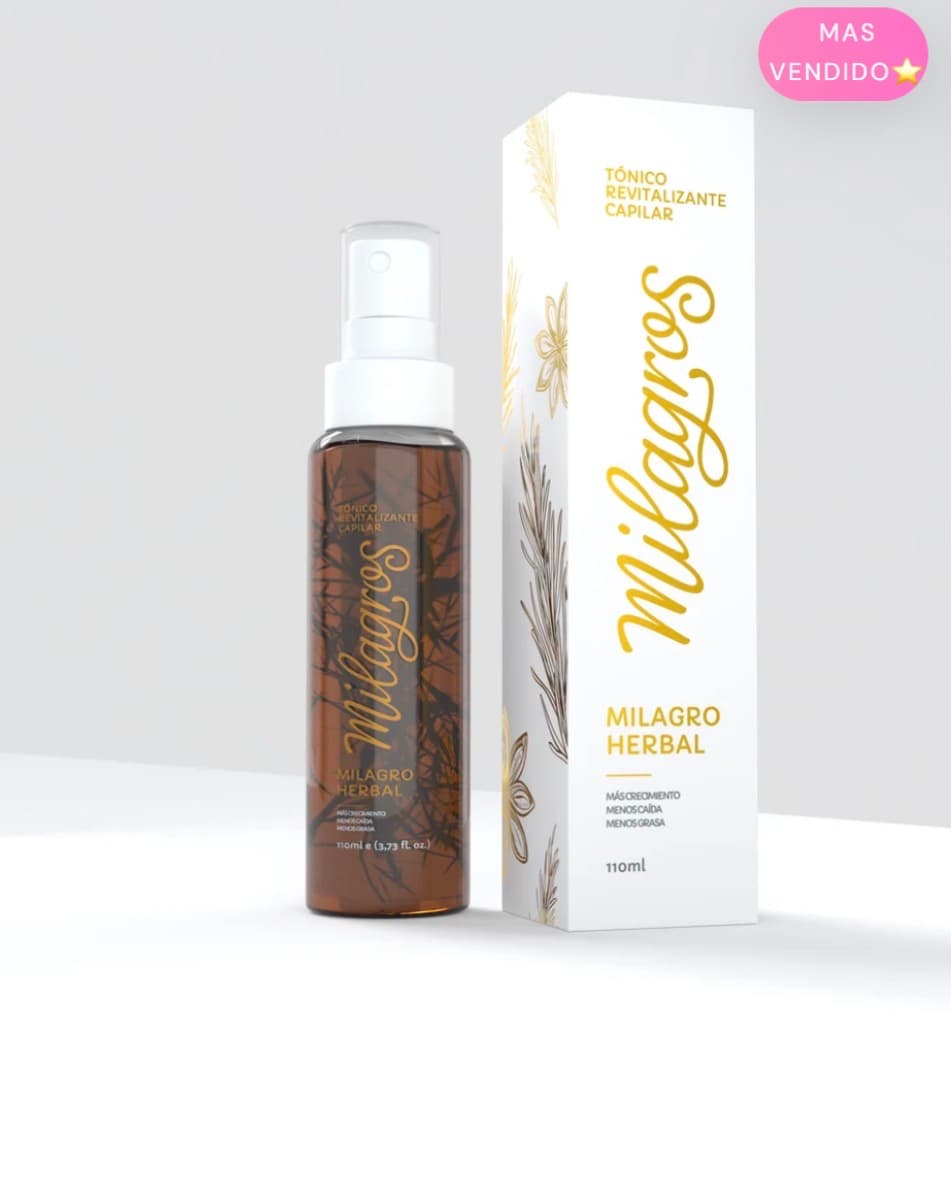Tónico Revitalizante Capilar Milagro Herbal (tónico con romero)