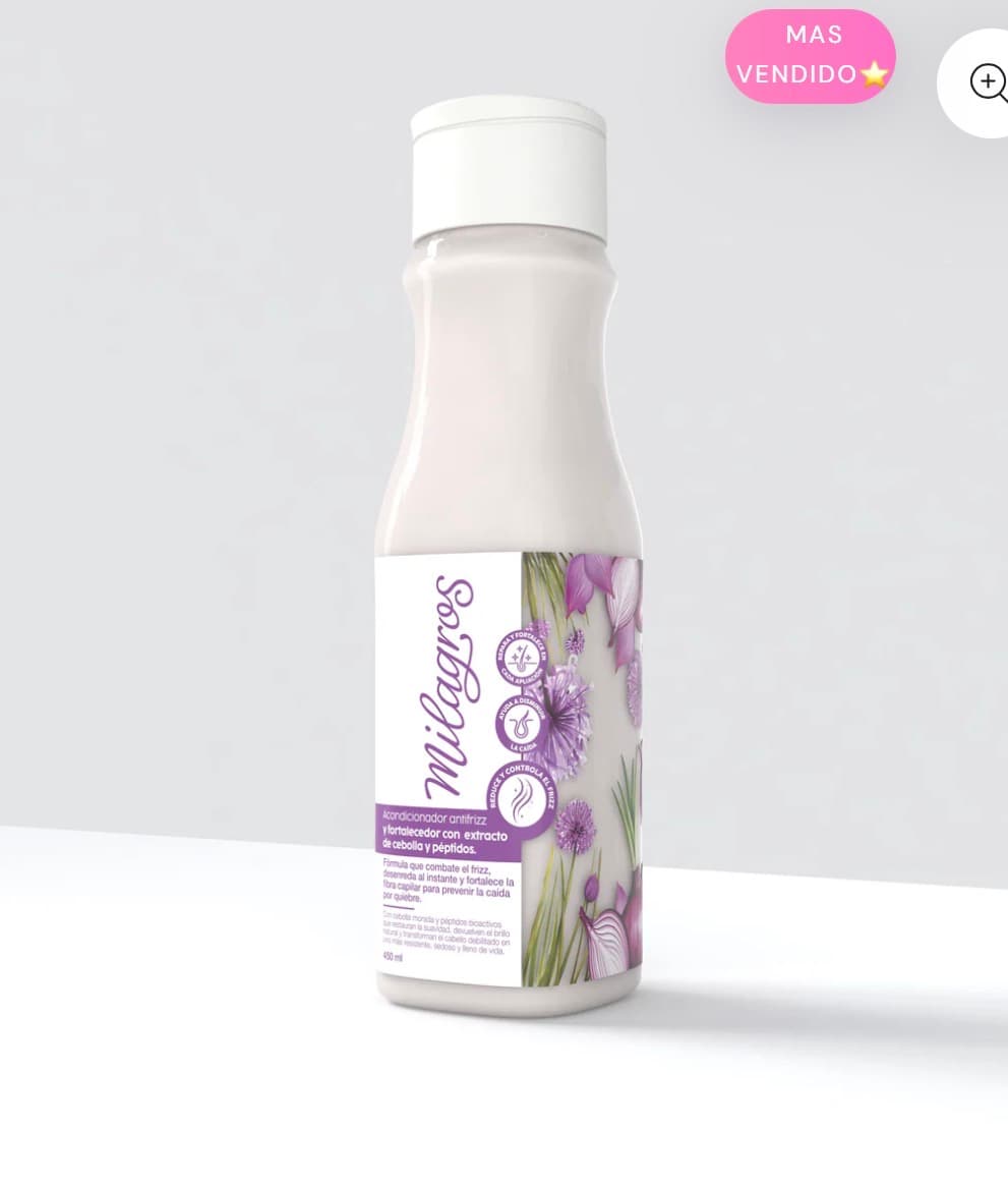 Acondicionador Antifrizz y Fortalecedor Con Extracto de Cebolla y Péptidos